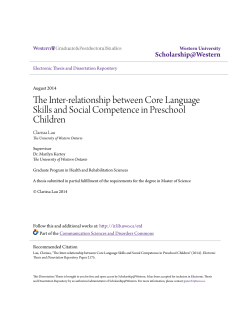 The Inter-relationship between Core Language Skills and Social