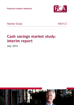 MS14/2 Cash savings market study: interim report