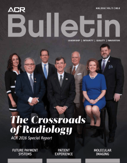 The Crossroads of Radiology - American College of Radiology