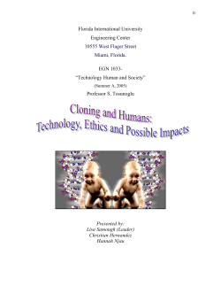 Team Biology: Cloning and Humans