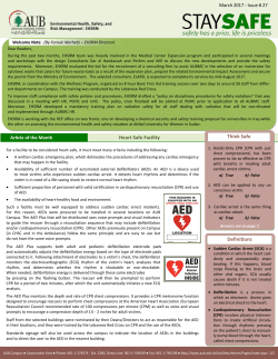 Stay Safe, issue#27,March 2017 - American University of Beirut