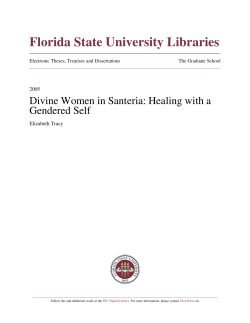Divine Women in Santeria: Healing with a Gendered Self