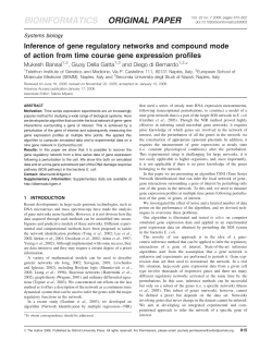 Inference of gene regulatory networks and compound mode of