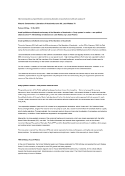 Historic Ceremonies: Liberation of Auschwitz turns 69, Lech Walesa