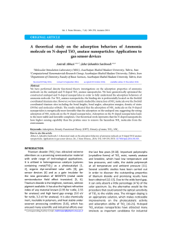 A theoretical study on the adsorption behaviors of Ammonia
