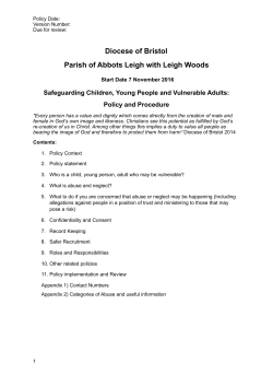 Diocese of Bristol Parish of Abbots Leigh with Leigh Woods