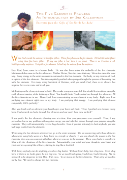 The Five Elements Process