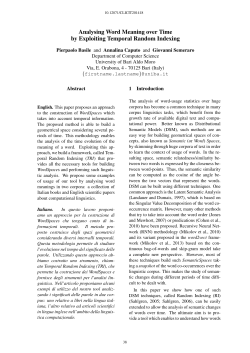 Analysing Word Meaning over Time by Exploiting Temporal