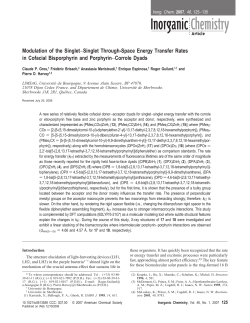Modulation of the Singlet&minus;Singlet Through