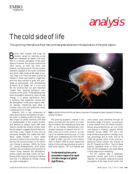 EMBO report on `the cold side of life`