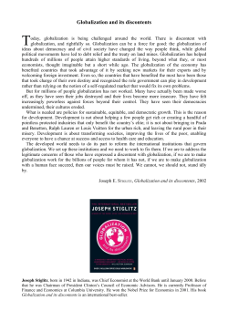 Globalization and its discontents
