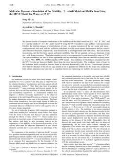 Molecular Dynamics Simulation of Ion Mobility. 2. Alkali Metal and