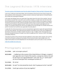 The complete Legrand Richards Interview transcript
