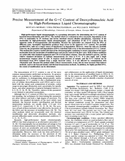 Precise Measurement of the G + C Content of Deoxyribonucleic Acid