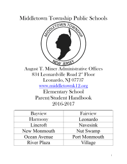 2016-2017 Student Handbook - Middletown Township School District