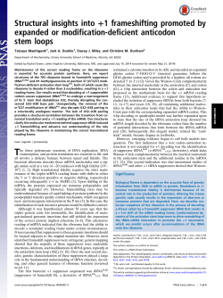 Maehigashi et al., PNAS 2014 Maehigashi et al., PNAS 2014