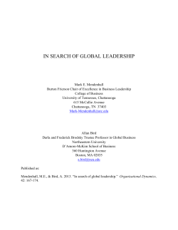 In Search of Global Leadership