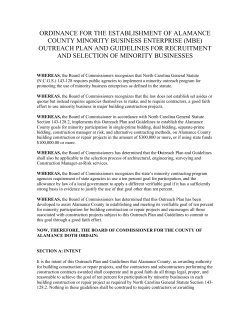 Minority Business Enterprise Ordinance