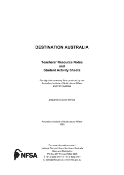 DESTINATION AUSTRALIA