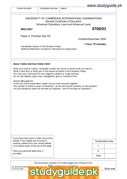 9700/03 - StudyGuide.PK