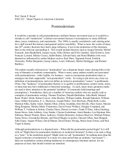 Postmodernism - Mark D. Pepper