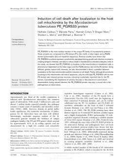 Induction of cell death after localization to the host cell mitochondria