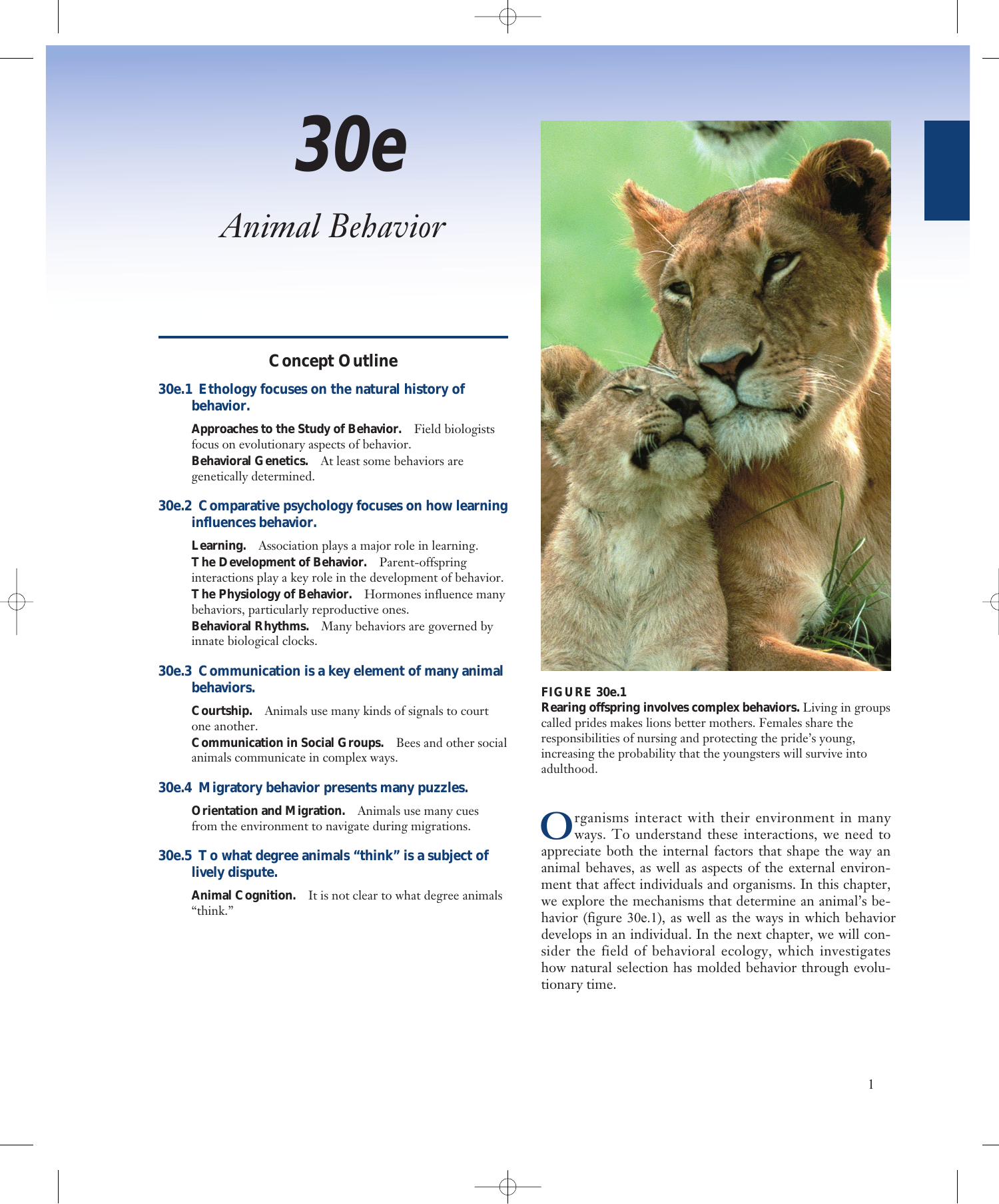 Chapter 30e: Animal Behavior