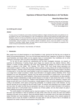 Importance of Relevant Visual Illustrations in Art Text Books