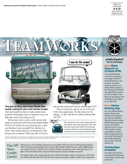 I Can Do The Same! - Teamsters Council #37 Federal Credit Union