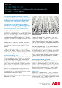 Crystal-Clear Choice Freelance breaks into glassmaking business