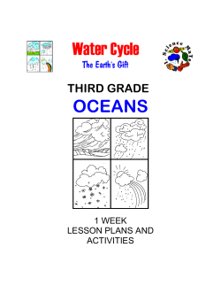 THIRD GRADE OCEANS - Math/Science Nucleus