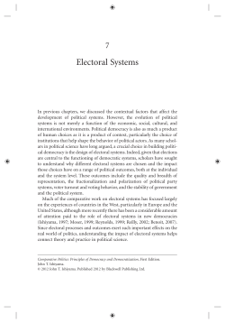 Electoral Systems