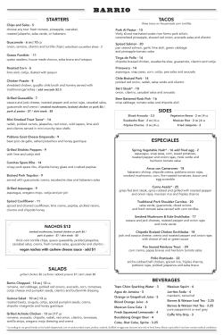 dinner - Barrio