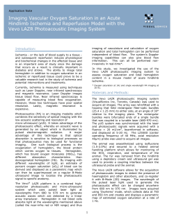 Imaging Vascular Oxygen Saturation in an Acute Hindlimb Ischemia