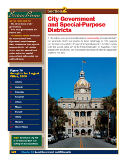 City Government and Special-Purpose Districts Section Preview