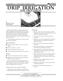 MF1090 Drip Irrigation for Vegetables