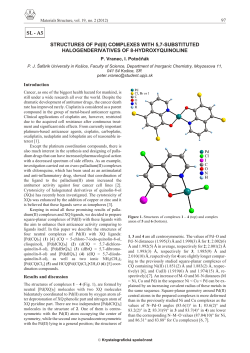 SL - A5 STRUCTURES OF Pd(II) COMPLEXES WITH 5,7