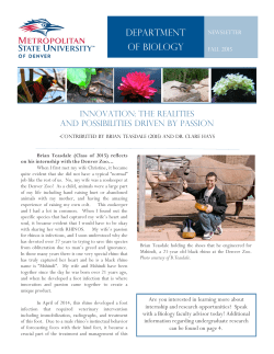 Fall 2015 Newsletter