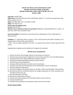 HIS103 - Glendale Community College