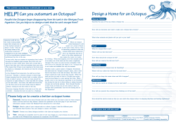 Design a H HELP!Can you outsmart an Octopus?