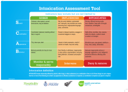 Intoxication Assessment Tool S C A B