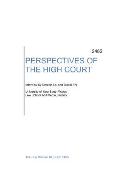 perspectives of the high court