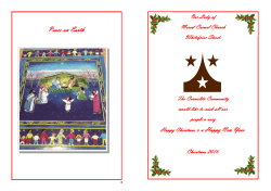 Newsletter December 2016 - Whitefriar Street Church