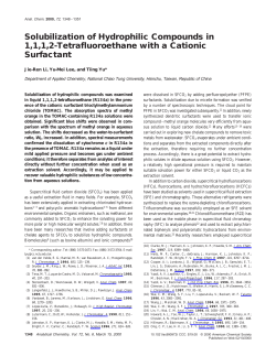 Solubilization of Hydrophilic Compounds in 1,1,1,2