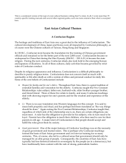 East Asian Cultural Themes