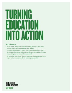 Key Takeaways &bull; By and large, individual investor financial literacy
