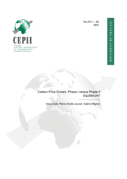 Carbon Price Drivers: Phase I versus Phase II Equilibrium?