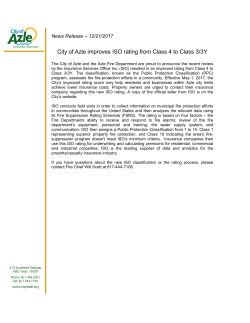 City of Azle improves ISO rating from Class 4 to Class 3/3Y