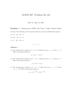 MATH 307: Problem Set #4