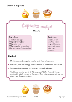 Create a cupcake Method
